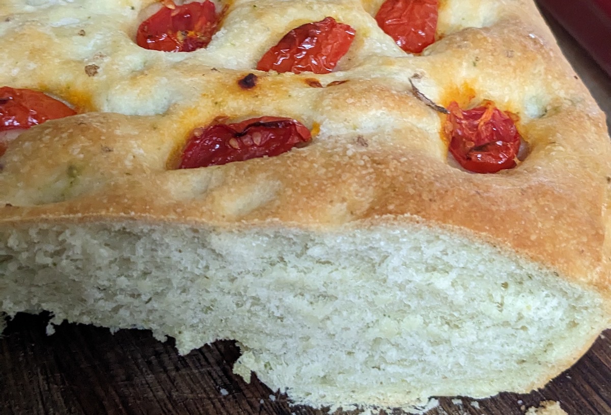 Zucchini focaccia